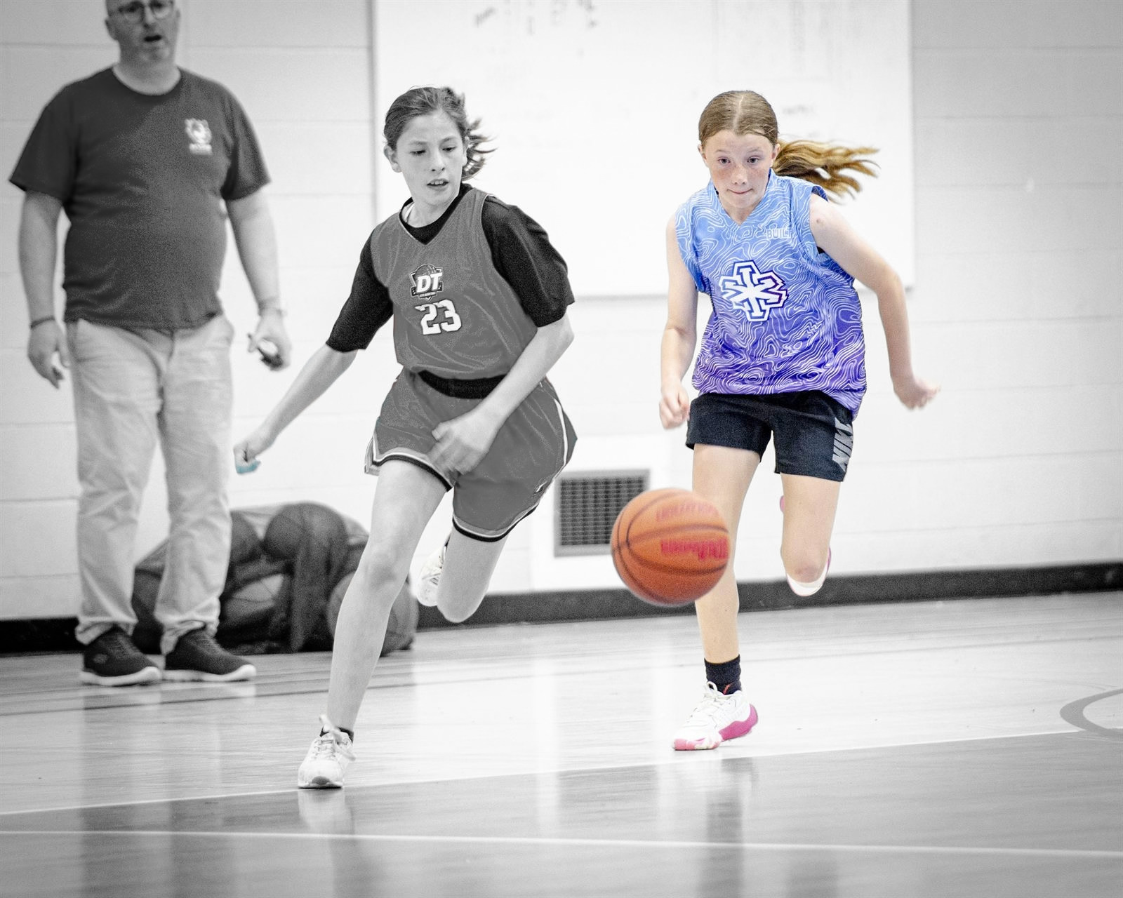 Grassroots athletes at a Hype Hoops practice